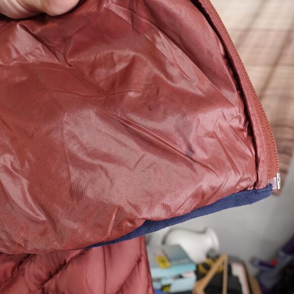 Brooks Brothers Red Fleece Jacket Mens 2XL Burgundy Down Puffer Lightweight‎ - Picture 12 of 16